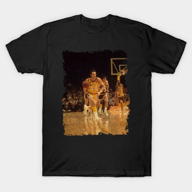 Jerry West and Wilt Chamberlain - All Star Game, 1972 T-Shirt by Omeshshopart